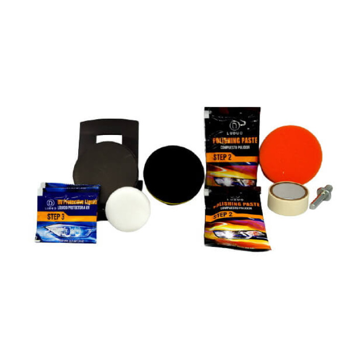Набір для полірування фар LUDUO (системи очищення фар, догляд за автомобілем, відбілювач для відновлення та ремонту)