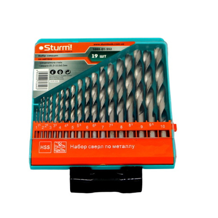 Набір свердел Sturm 19 шт (1055-01-SS2)