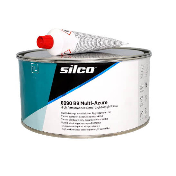 Шпаклівка універсальна полегшена Silco 6090 b9 Multi-Azure, 1 л