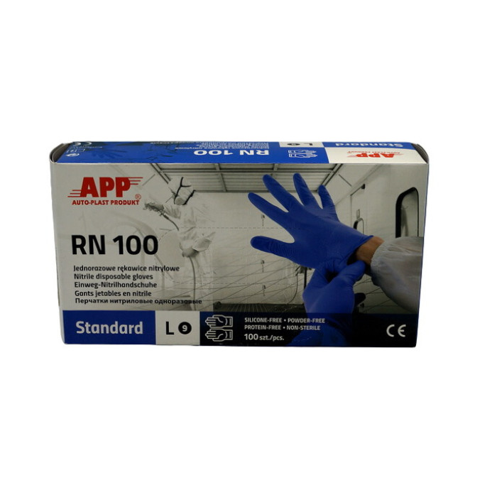 Одноразові нітрилові рукавички APP RN 100 COMPACT (ціна за пару) розмір L