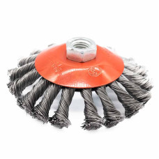 Щітка конусна з пучками дроту MASTERTOOL 115 мм М14 (арт. 19-8011)