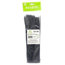 Хомути пластикові чорні 3,6*250(100шт) BESSER 521-09