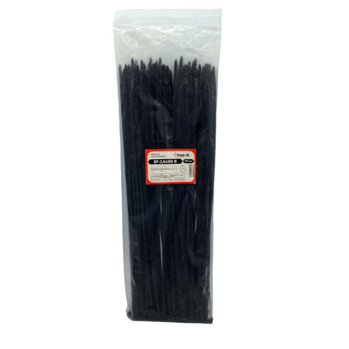 Стяжки нейлонові (хомути) COR-X 3.6x300мм W 100 шт
