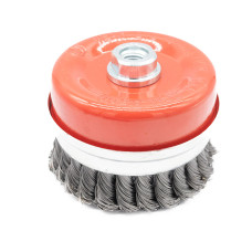 Щітка чашкова з пучками витого дроту ALLOID 100 мм М14 (арт. WB-20100U)