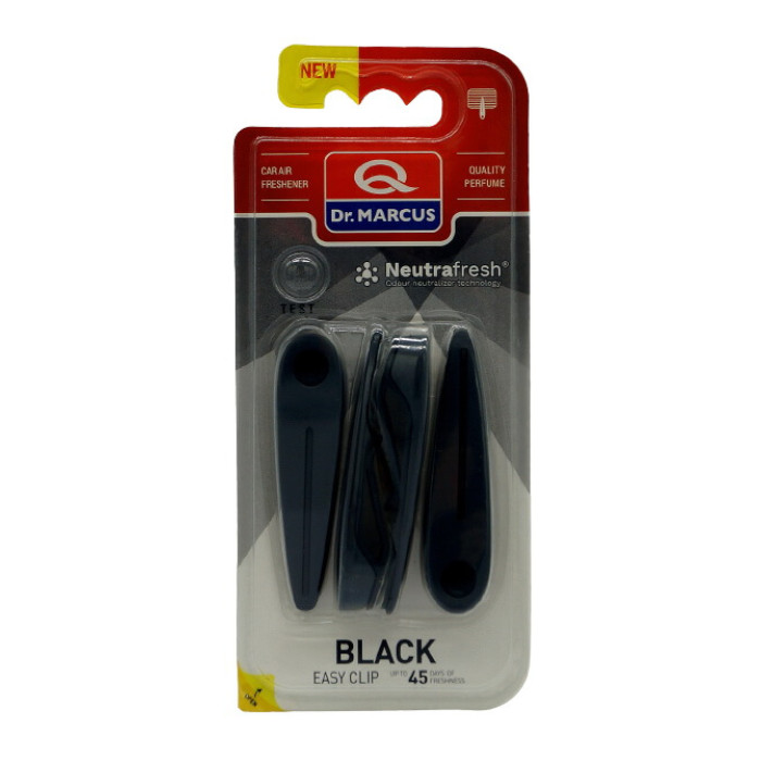 Ароматизатор Dr.Marcus Easy Clip Black кліпси на дефлектор (уп.4шт)