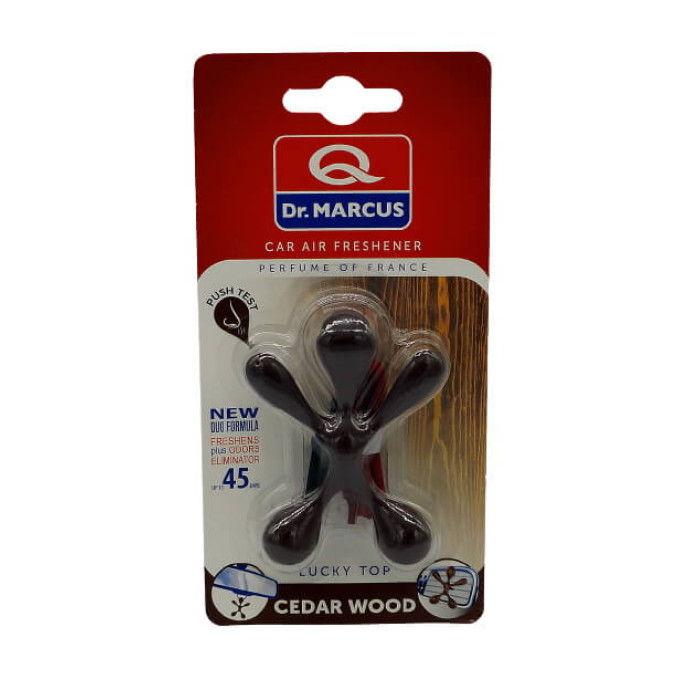 Ароматизатор Dr. Marcus Lucky Top Cedar Wood (Кедрове Дерево) підвісний; на дефлектор