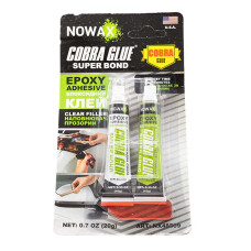 Клей епоксидний прозорий двокомпонентний 20г Super Bond Cobra glue