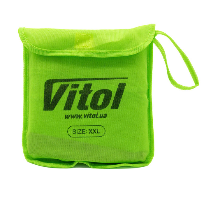 Жилет безпеки світловідбивний зелений Vitol ЖБ007(50)