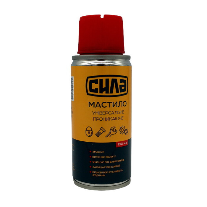 Універсальне проникне мастило (рідкий ключ) 100мл СИЛА, арт. 951521