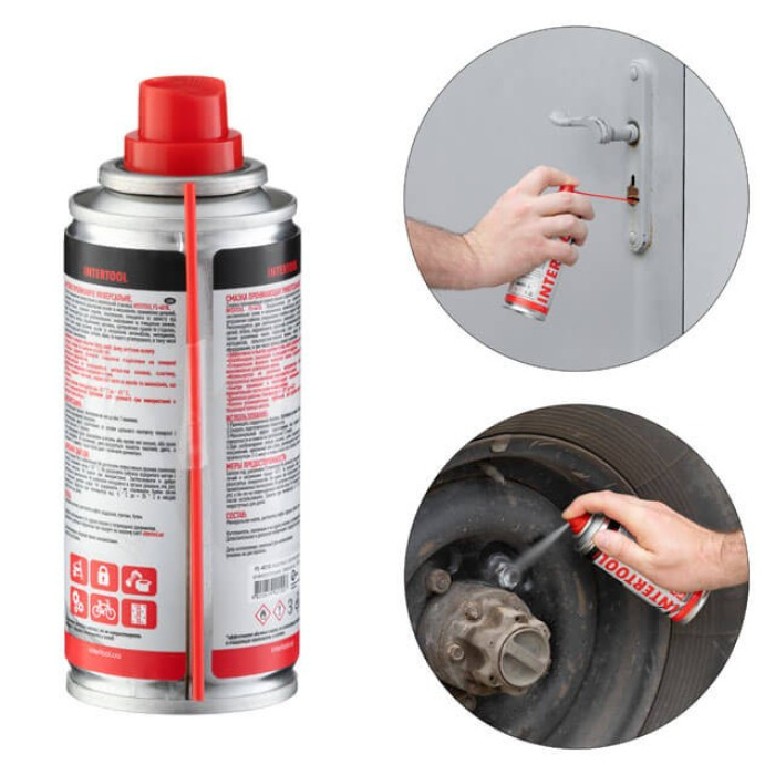 Мастило проникаюче універсальне, аерозоль 100 мл INTERTOOL FS-4010