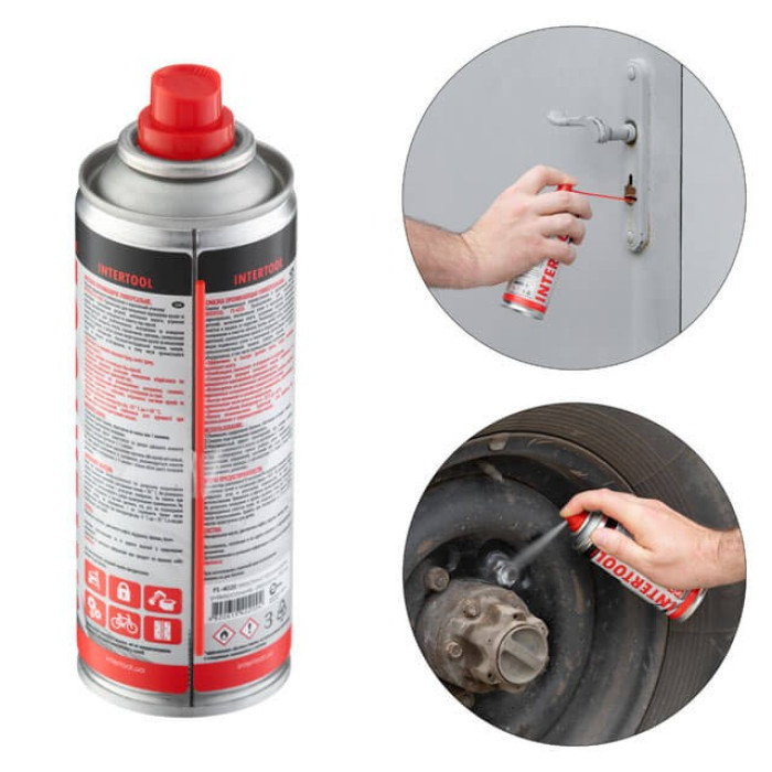 Мастило проникаюче універсальне, аерозоль 200 мл INTERTOOL FS-4020