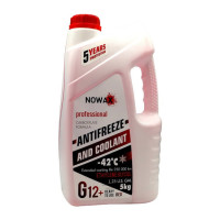 Антифриз NOWAX G12+ червоний -42°C NX05001 5кг