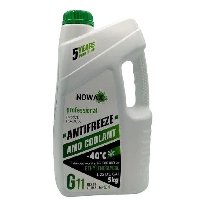 Антифриз NOWAX G11 зелений 5 кг