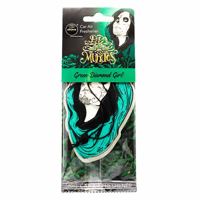 Ароматизатор Aroma Car Cellulose Dia De Los Muertos Green Diamond Girl