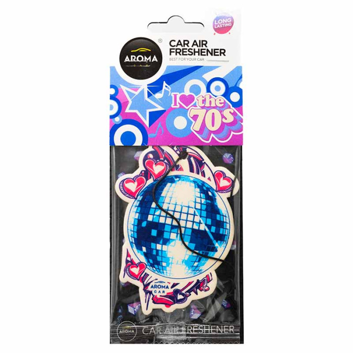 Ароматизатор повітря Aroma Car Cellulose BACK TO 90' & 70' - Disco Ball