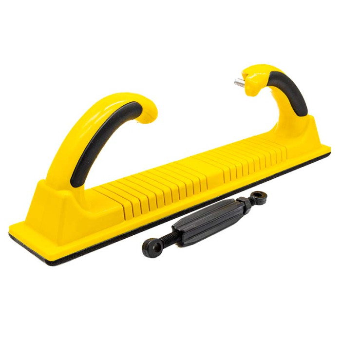 Ручний шліфувальний блок 70х400 мм 14відп.жовтий гнучкий