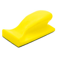 Ручний шліфувальний блок жовтий 65х65х125 на липучці