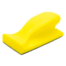 Ручний шліфувальний блок жовтий 65х65х125 на липучці