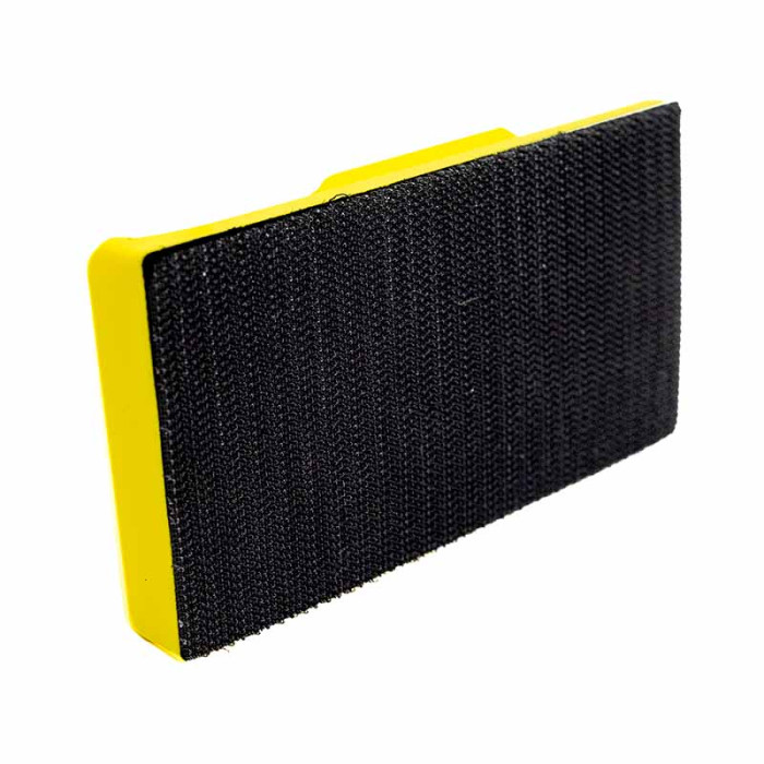 Ручний шліфувальний блок жовтий 65х65х125 на липучці