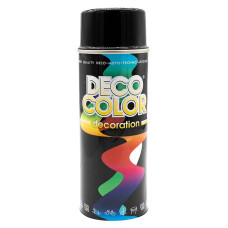 Декоративна фарба для авто в аерозолі чорна Deco Color 400 мл