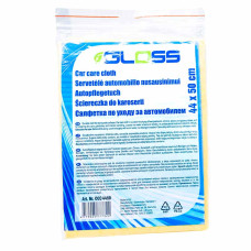 Серветка штучна замша 44 х 50 см. SOLL Gloss жовта