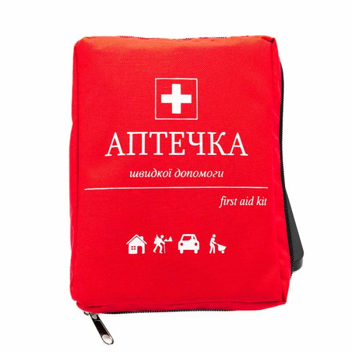 Аптечка медична автомобільна АМА-1 у червоній сумці