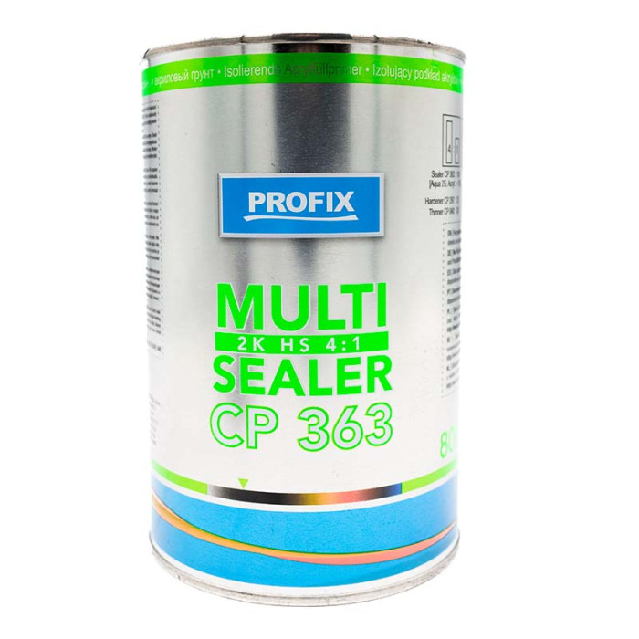 Грунт-ізолятор CP 363 Multisealer PROFIX 2K HS 4:1, комплект з відп. прозорий 0,8 л + 0,2 л