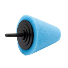 Полірувальне коло для дриля (D75/H50) Блакитний (конусний для колісних дисків)