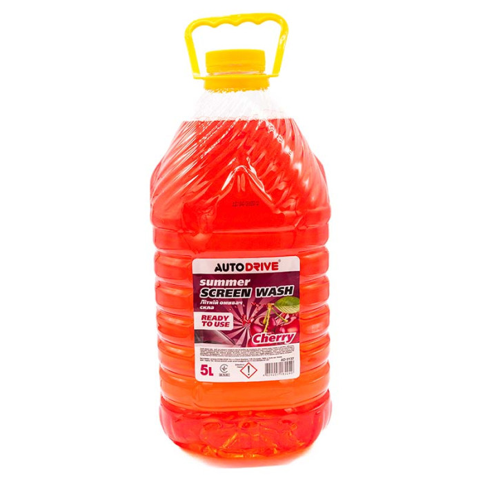 Очищувач скла літній Auto Drive Summer Screen Wash Cherry PET 5 л (арт. AD0137)
