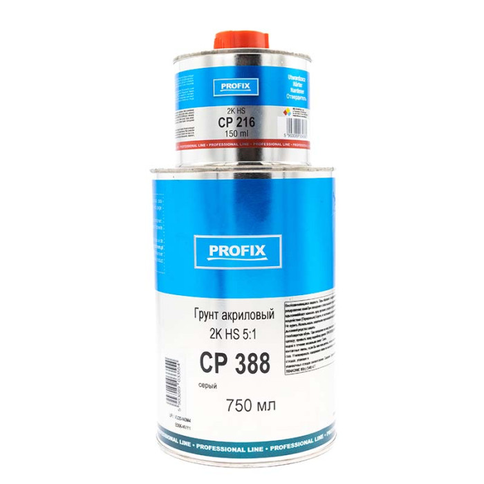 Грунт акриловий сірий 0.75л HS 2K 5:1 PROFIX з затв. 0.15л