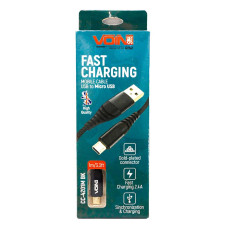 Кабель VOIN USB-USB 3A, 1м чорний (арт. CC-4201M BK)