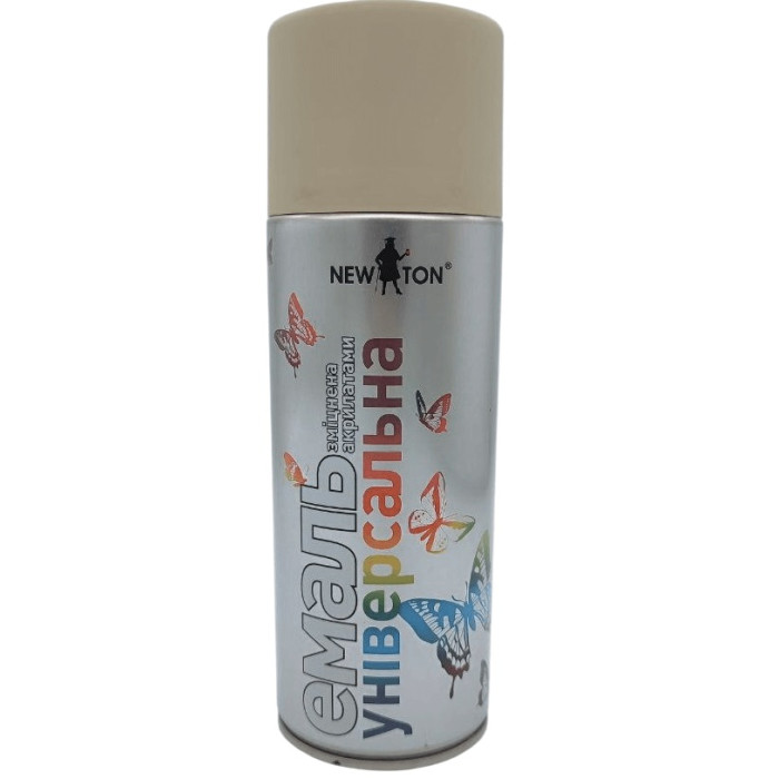 Краска универсальная в аэрозоле NEW TON 400мл бежевая матовая RAL 1040