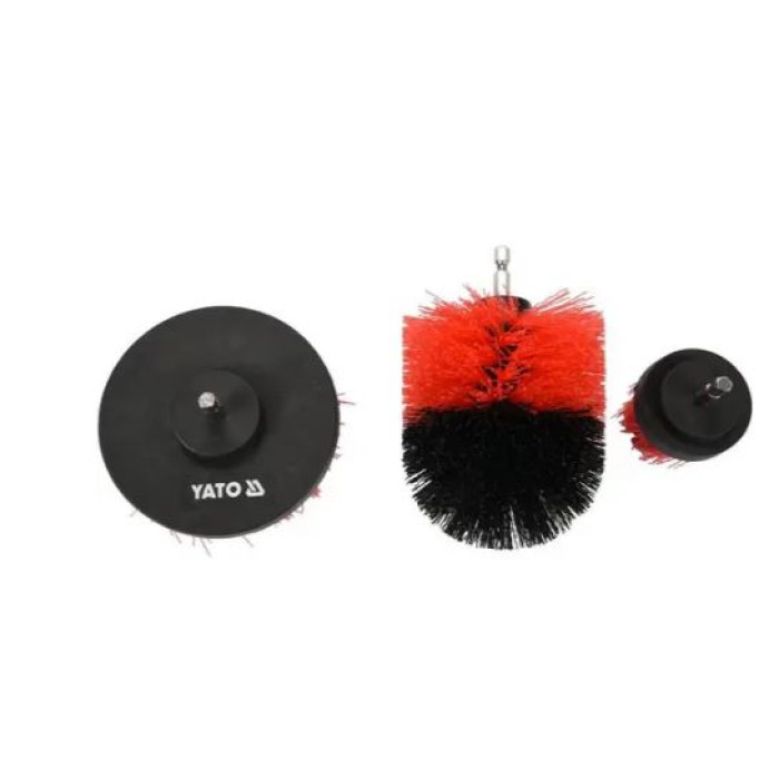 Набір нейлонових щіток для дриля, 5, 8, 10мм YATO YT-47553