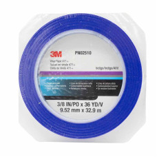 Малярна стрічка тонка синя 3М PN02510 9,52мм х 32,9мм (для розділення кольору)