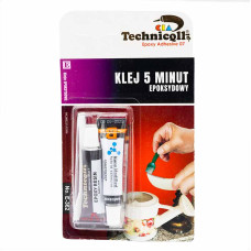 Клей епоксидний універсальний 5хв 5мл х 2 Technicqll (в тюбику)