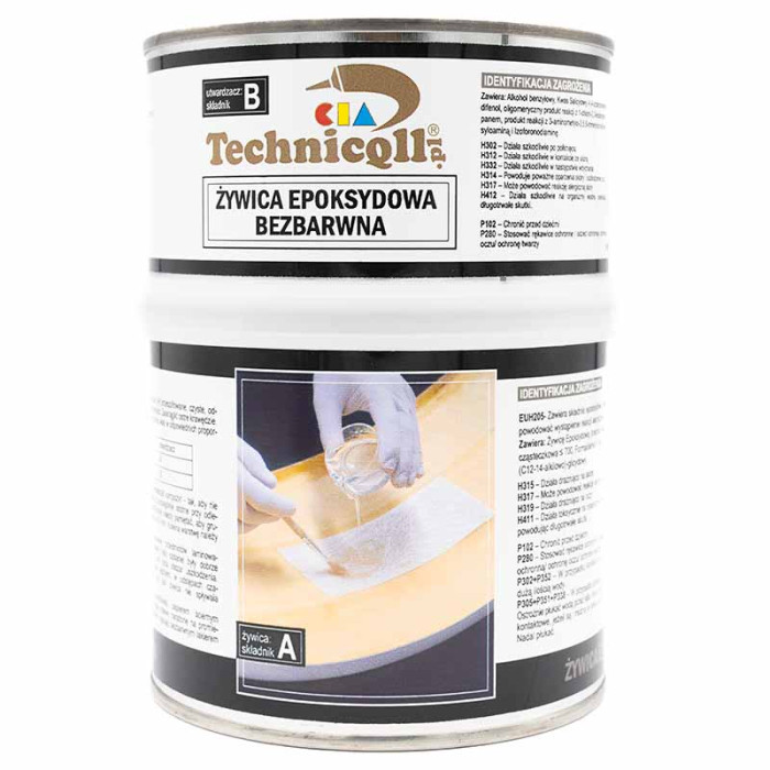 Смола епоксидна безбарвна Technicqll 500гр + 250гр затв.
