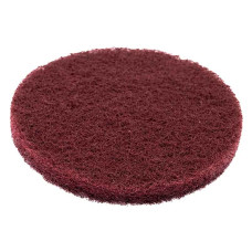 Абразивне волокно скотч брайт на липучці, круглий, червоний (під платформу D95мм)