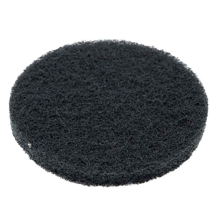 Абразивне волокно скотч брайт на липучці, круглий, сірий (під платформу D95мм)