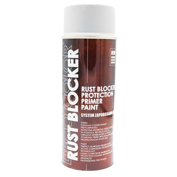 Фарба аерозольна Deco Color 4в1 Rust Blocker RAL 7035 світло-сіра 400мл
