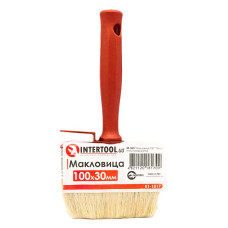Пензель макловиця 100x30мм INTERTOOL KT-1817