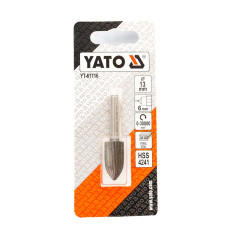 Фреза YATO по металу конічна d-13*25/55мм, хвостовик d-6 (закруглений) YT-61716