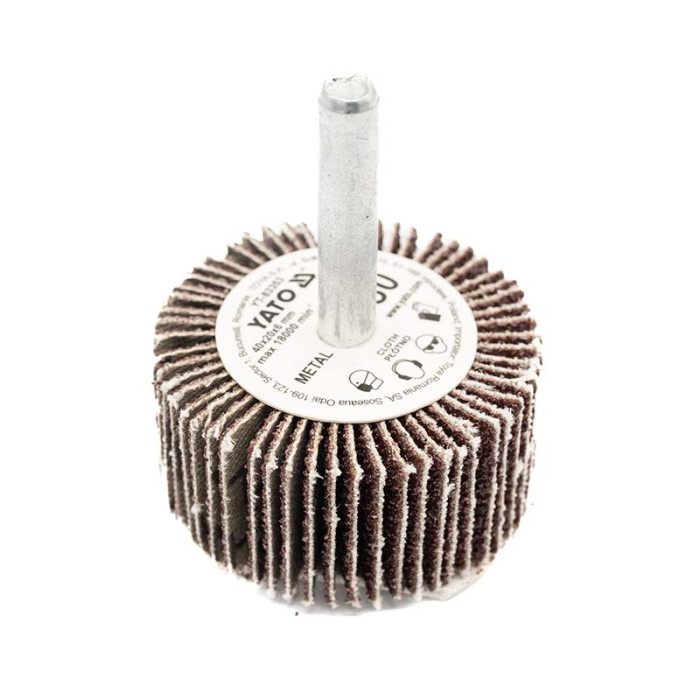 Коло пелюсткове в оправці YATO P80 (D-40мм, H-20мм, хвостовик D-6мм)