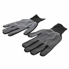 Рукавички синтетичні чорні з цятками (Ціна за пару)