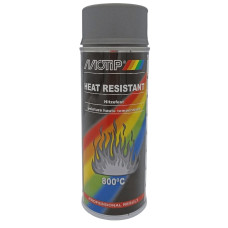 Краска жаростойкая в аэрозоле MOTIP 800*С 400мл Темно-Антрацитовая