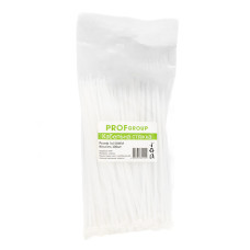 Хомути пластикові білі 3*150 (100шт) PROFGroup