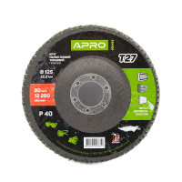 Коло пелюсткове APRO метал прямий 125мм*Р40