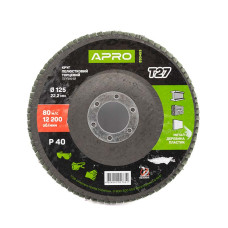 Коло пелюсткове APRO метал прямий 125мм*Р40