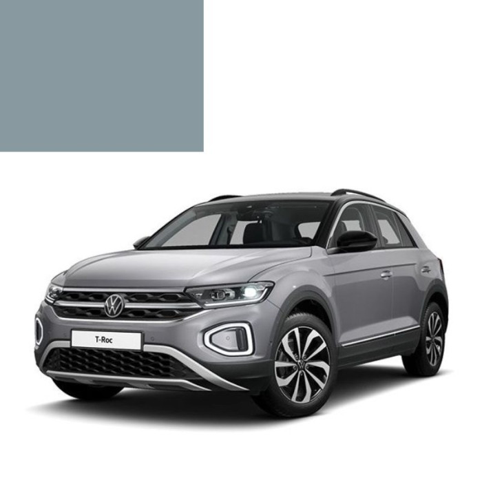 Фарба за кодом акрилова сіра Flanellgrau LL7E для автомобілів Volkswagen