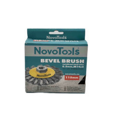 Щітка конусна з пучками витого дроту NovoTools 115 мм М14 (арт. NTBWBB11514ST)