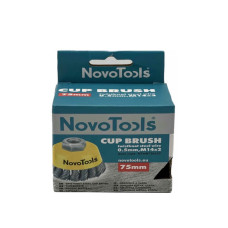 Щітка чашкова з пучками крученого дроту NovoTools 75 мм М14 (арт. NTWB7514ST)